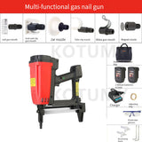 Multipurpose Hydropower Woodworking Steel Nailer Concrete Ceiling Frame Trunk Rechargeable Gas Nail Gun