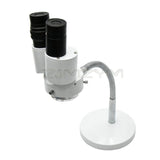 8X with LED Light Multi-Angle Adjustment Hose Binocular Soldering PCB Repair Lab Stereo Microscope
