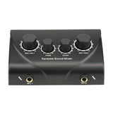 EU/US Portable Dual Mic Inputs Audio Sound Amplifier & Microphone Karaoke Ok Mixer BlackPlug for Company Home Hot Sale