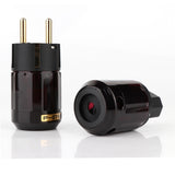Hi End Pair P-079E+C079 Gold-Plated EU Plug Ac Audio Power Cord Plugs(2Pair)