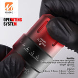 Flip Rotary Tattoo Pen hine Black red gradient