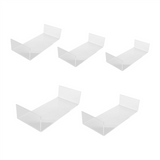 Pack Clear Risers, 5 Sizes Acrylic Jewelry Riser Shelf Showcase Fixtures for Cake, Display
