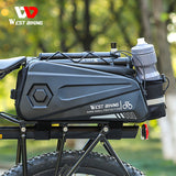 8.6L Bicycle Water Resistant Bike Rack Bag Reflective Large Capacity Lage Trunk Pannier Pouch