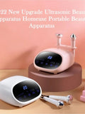 3 in 1 Ultrasonic High frequency Vibration Facial Eyes Massager Deep Cleansing Nutrition Introduction oxygen Injection Spray Gun
