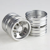 6Pcs Metal Front And Rear Hub Wheel Rim For 1/14 Tamiya RC Trailer Tractor Truck Car Upgrade Parts
