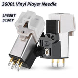 5Pcs AT3600L Cartridge Stylus - LP Vinyl Needle for AT-LP60 Turntable, Phonograph, Platenspeler and Record Player.