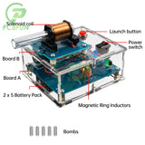 DIY Electronic Electromagnetic Transmitter Shooting Game Kit Mini High Voltage Converter Boost Module Soldering Practice