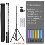Photography Lighting Stick RGB Handheld LED Light Wand USB Rechargeable 3000-6000K Home Party rgb Fill Lights Flash Lightings