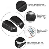 2Pcs Rearview Mirror Cover Trim Fit for Mitsubishi Lancer EX  X 10 2009 2010 2011 2012 2013 2014 2015 2016 Car Styling