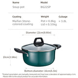 1pc Saucepan, Soup Pot, Non Stick Pot, Double Ear Stew Pot, Multi-purpose Pot For Cooking Soup And Noodles