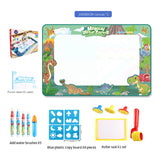 Water Doodle Mat - Kids Reusable ,Drawing Toy, Mess-Free Coloring Writing Board With Animal World Pattern Easy To Use