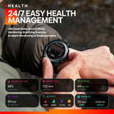 Zeblaze Stratos 3 Premium Smart Watch Ultra HD AMOLED Display Built-in GPS Hi-Fi Bluetooth Phone Calls Smartwatch
