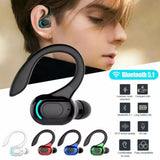 Bluetooth 5.2 Earphone Waterproof Wireless Headphones with Mic Mini Ear Hoo HiFi Stereo Music Earbuds for Phone