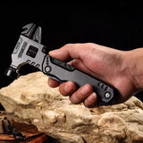 Multi Functional Wrench Hammer Combination Universal Folding Pliers EDC Tool Outdoor Camping Adjustable Wrench Combination Tools