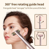 360° Rotating LED EMS Massagers Microcurrent Heating Vibration Facial Neck Eye Anti Aging Wrinkle Face Lifting Beauty Tool