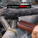Hand Auger Wrench Multifunctional Survival Gear Wood Drill Bit with Leather Case for Outdoor Activities Bushcraft