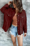 Women's Shirt Solid Color Lapel Pit Strip Casual