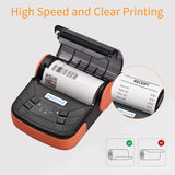 Portable 80mm Wireless Bluetooth Thermal Receipt Printer - Compatible with Android/iOS/Windows Systems