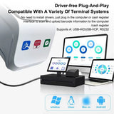 P20 QR Desktop Barcode Scanner Mobile Payment Scanning Box Auto-Sensor USB Wired Bar Code Reader for Supermarket