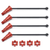 4Pcs Metal Front And Rear Drive Shaft CVD For Traxxas X-Maxx XMAXX 6S 8S 1/5 Monster Truck RC Car Upgrades Parts