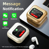 New K1 Bluetooth TWS Earbuds 8G Memory LED Full Colour Touch Screen Wireless Earphone ENC Noise Cancelg Strong Bass Headset