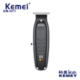 Kemei hair clipper KM-H71 Cross-border New Oil Head Carving Push Cutter LED LCD Digital Display USB Professional Electric