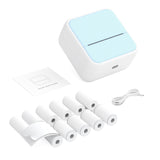 Mini Pocket Printer Portable Thermal Instant Photo Printing Label Maker hine BT Wireless Compatible with Android / iOS APP