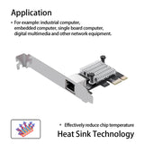 1Set Single-Port PCI Express Gigabit Network Card I225 Chips Gigabit Network Card RJ45 Ethernet Network Adapter