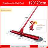 Stainless Steel Concrete Pavement Big Trowel Scraping And hine Extension Rod Polishing and Leveling Scraper