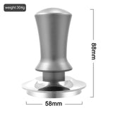 1pc 51/53/58mm Espresso Tamper, Premium Barista Tools Coffee Tamper With Spring Loaded, Stainless Steel
