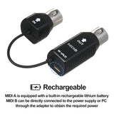 M-VAVE MS1 Mini Transmission System Wireless Adapter Plug and Play Support for Devices with MIDI