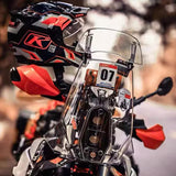 Universal Motorcycle Clear PC Windshield Adjustable Windscreen Harley Davidson Sportster Dyna For Honda Yamaha SuzukiCruiser