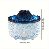 1 Pc Volcano Jellyfish Air Humidifiers Flame Night Light  Cool Mist Air Purifier For Home Bedroom Winter Home Decor Room Decor