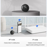 1080P HD Mini WiFi Security Camera Portable Night Vision Motion Detection Wireless Surveillance Camcorder for Home and Office