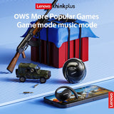 Lenovo X15pro OWS Earphone Bluetooth 5.4 Ear-mounted Sports Waterproof Wireless Earphones with Lanyard