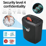 10per session Confidential 220V Office Home 21L Automatic Mute 4 * 39mm Paper Shredder