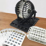 Family Lotto Traditional Bingo Game Set Educational Games Deluxe Lucky Ball hine for Home Travel Holiday Bar Party