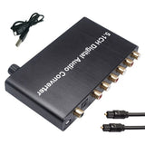 5.1Ch Digital Audio Converter DTS / AC3 for DOLBY Decoding Input 5.1 Decoder SPDIF Coaxial to RCA