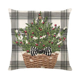 Christma Home Decor New Year 2025 Sofa Car Cushion Cover 45x45cm Christmas Pillowcase Xmas Tree Elk Snowman en Pillow Case