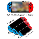 X12 Plus 7 inch Video Console Built in 1000 Games 16GB Handheld Double Joystick Game Controller Spupport AV Output TF Card
