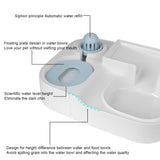 Dog Automatic Feeder With Dry Food Storage Cat Drinking Water Bowl Pet Feeding Machine Pet Supplies Cat Food Bowl 3L