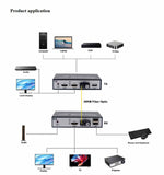 1Pair 1-channel 1080P HDMI+USB KVM over Fibre Extender up to 20KM Mode Single SC HDMI Fiber Optical Transceiver