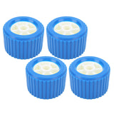 3in Wide Marine Ribbed Wobble Roller 108x75x19mm Blue PP High Temp Resistant for Boat Yacht Trailer