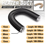 Apply To Camper 25mm 42mm 50mm 60mm 75mm Diameter 100-500cm Length Air Diesel Parking Heater Duct Pipe Tube Hose for Extendable