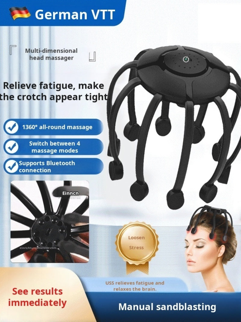 Decompression Head Multifunction Electric Octopus Rela Scalp Massager