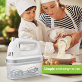 Electric Dough Mixer Egg Beater, Fast 5 Gear, Low Noise, Strong Power, Handheld Food, Kitchen, Dropshipping, Factory
