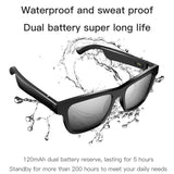 New Top 3D Glasses Wireless Bluetooth 5.0 Audio Sunglasses Sport Hands-Free Calling Music Anti-Blue Magnetic Charging Eyeglasses
