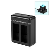 For Gopro Hero11 Black / HERO9 Black / HERO10 USB Dual Port Slot Double Battery Charger Black Action Camera Parts