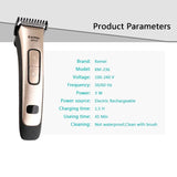 Kemei Km-236 2022 Hot Selling Professional Engraving LCD Display Cordless Electric Hair Clipper