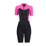 1.5mm Neoprene Wetsuits Swimwears Diving Suits Short Sleeves Women Ladies One Piece Surf Snorkeg Surfing Swimsuit